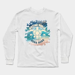 Matira Beach Bora Bora Splash Long Sleeve T-Shirt